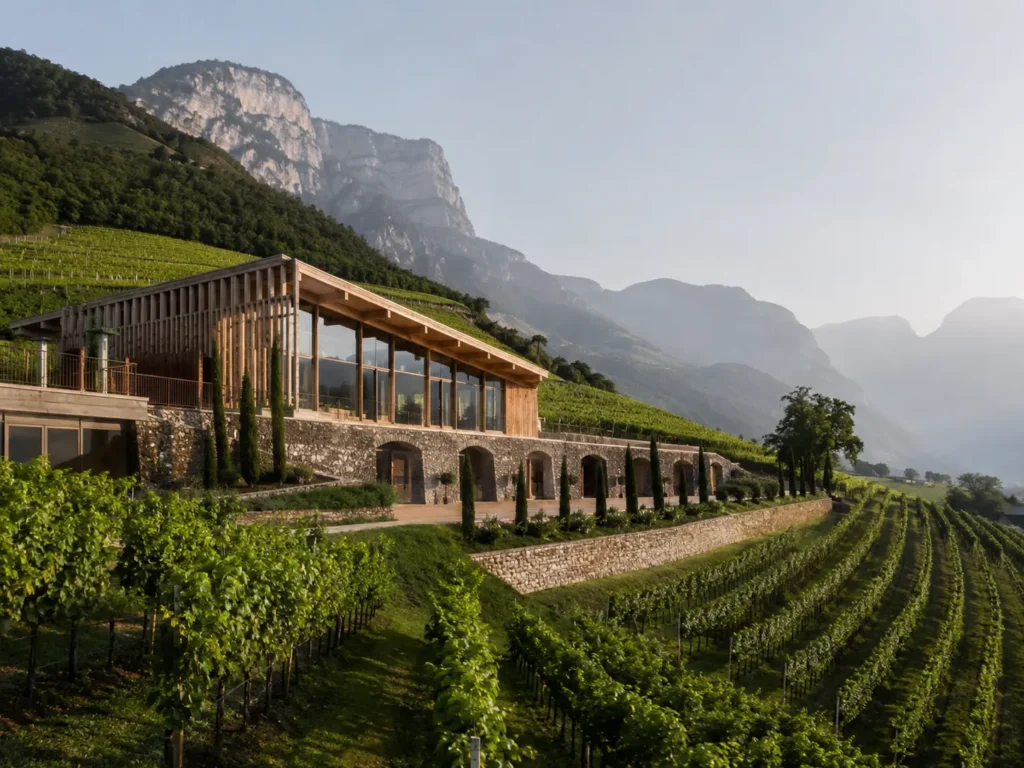 Cantina da visitare in Trentino Alto Adige tra vigneti e architettura alpina