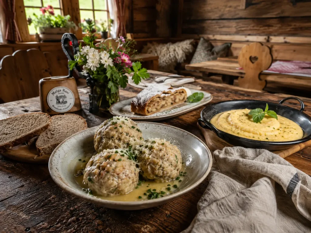 Piatti tradizionali del Trentino Alto Adige tra canederli, polenta e strudel